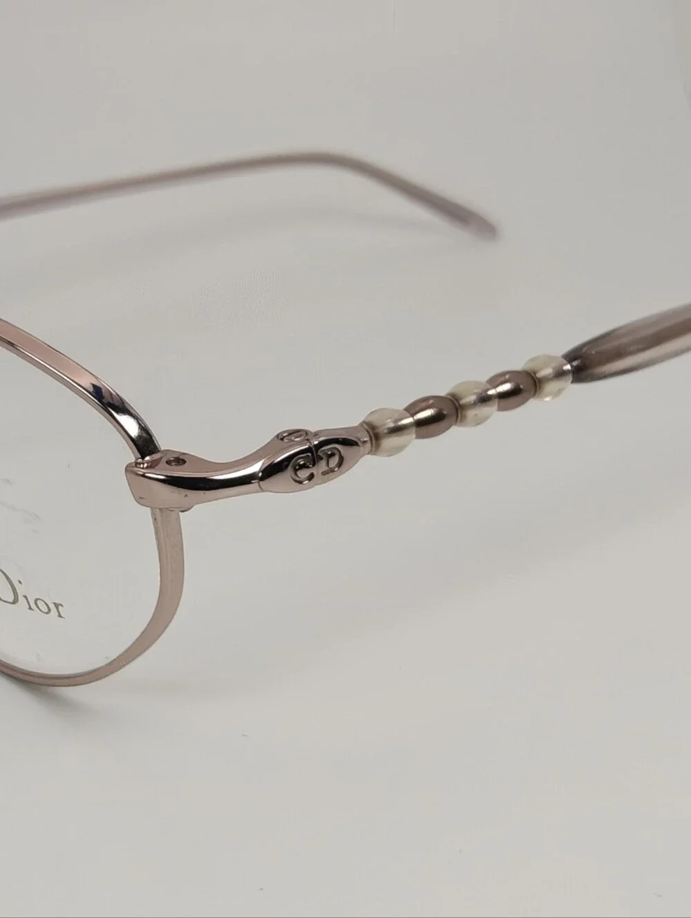 Dior CD 3584. Rose Gold. Fault. Women's Light Rose Gold Oval Glasses